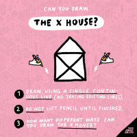 Drawing Game: Can You Draw the X House?